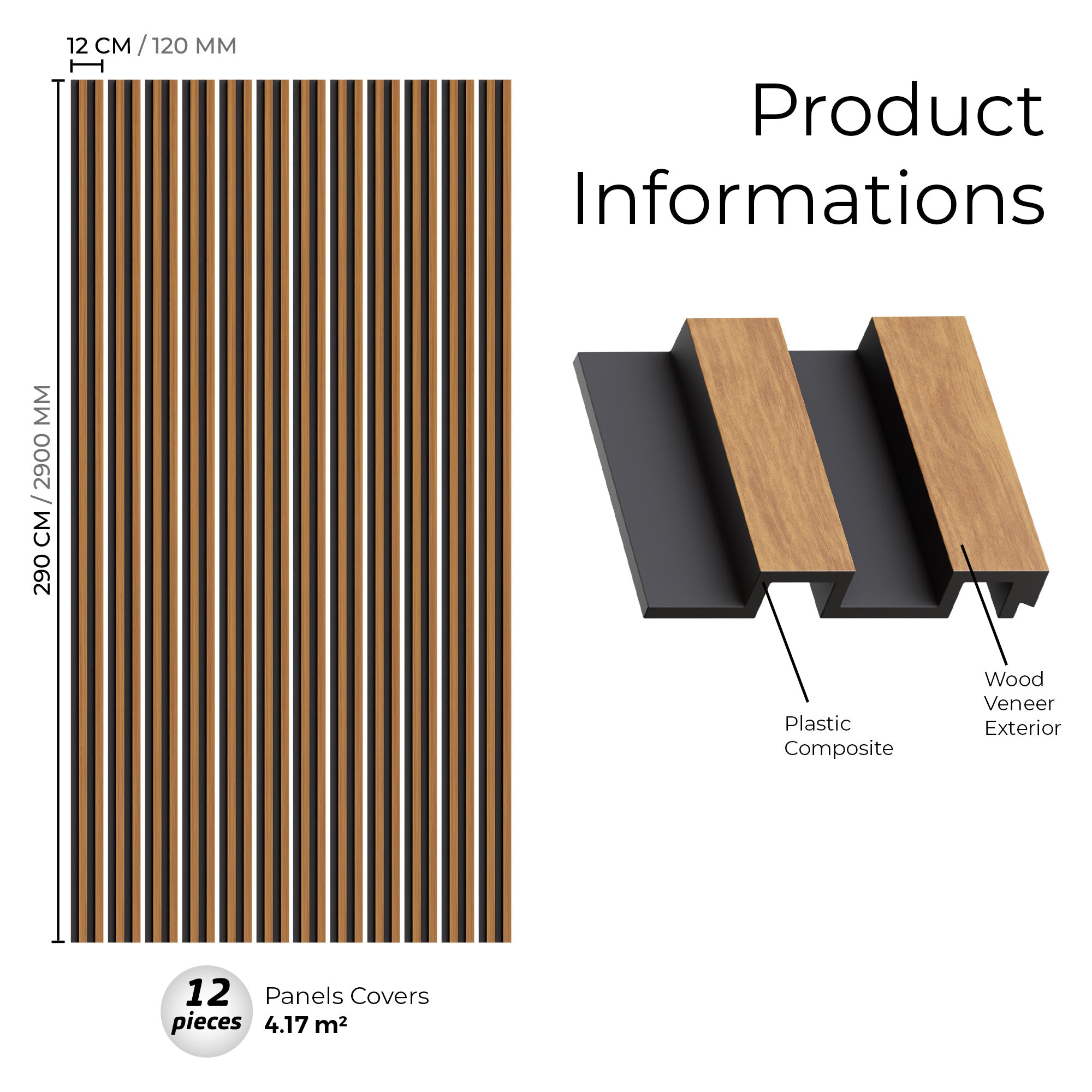 Amber Wood Ps Wall Panel