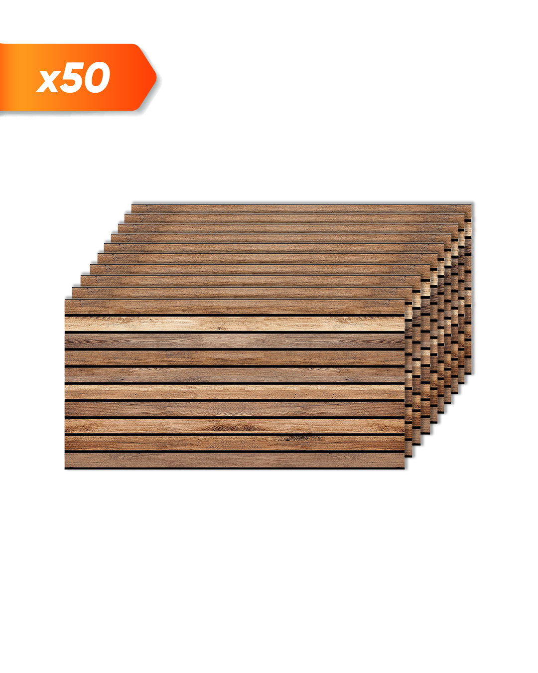 Dark Wood AP-02  3D Acoustic Wall Panels