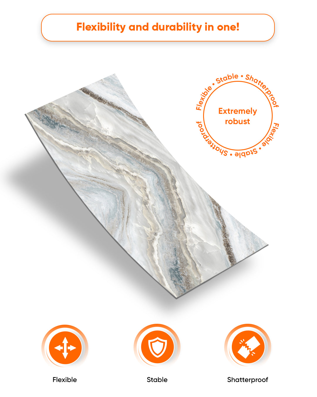Pearl Land Marble Look Wallpanels