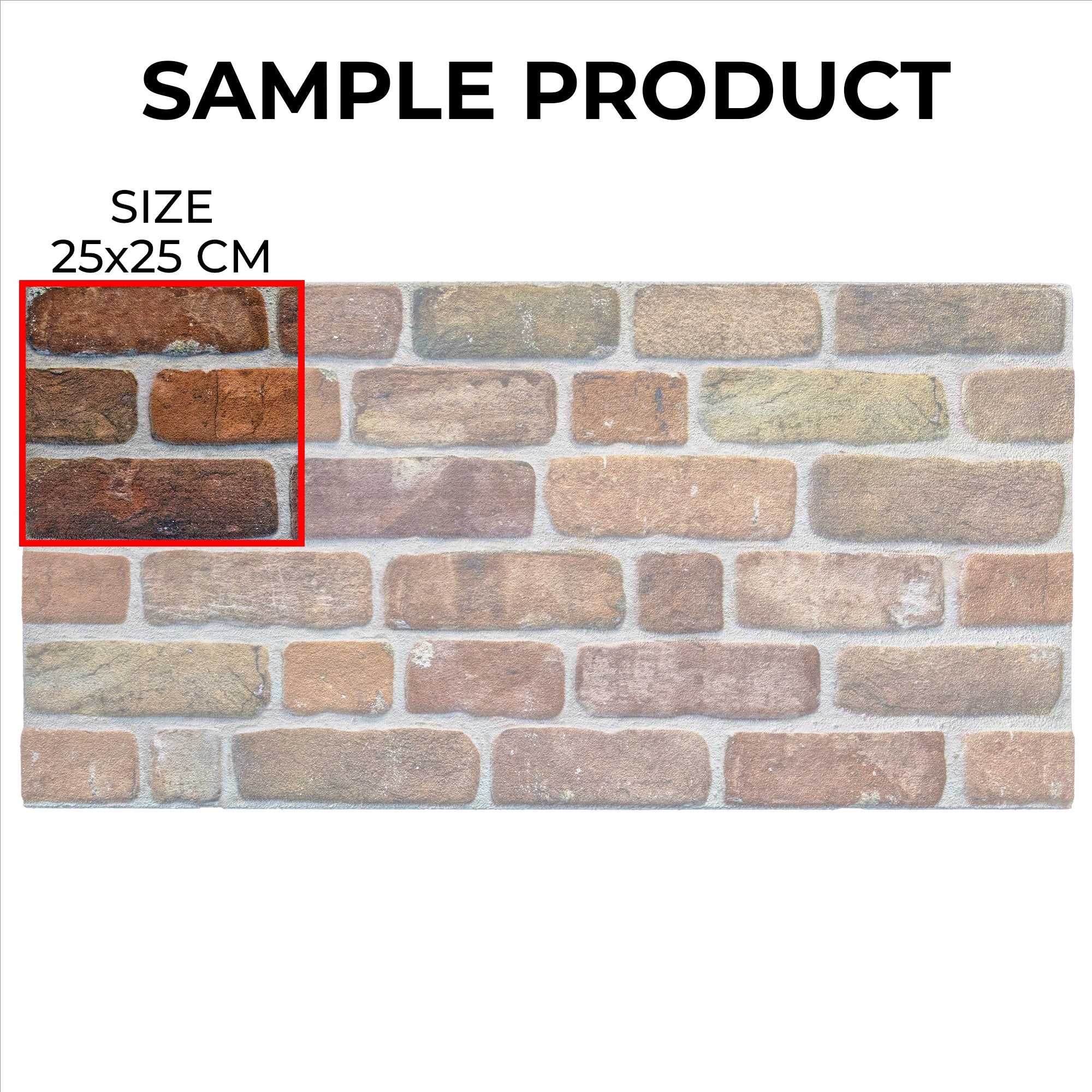 Sample Product 25x25 cm Cross Town L-1713 3D Decorative Wall Panels