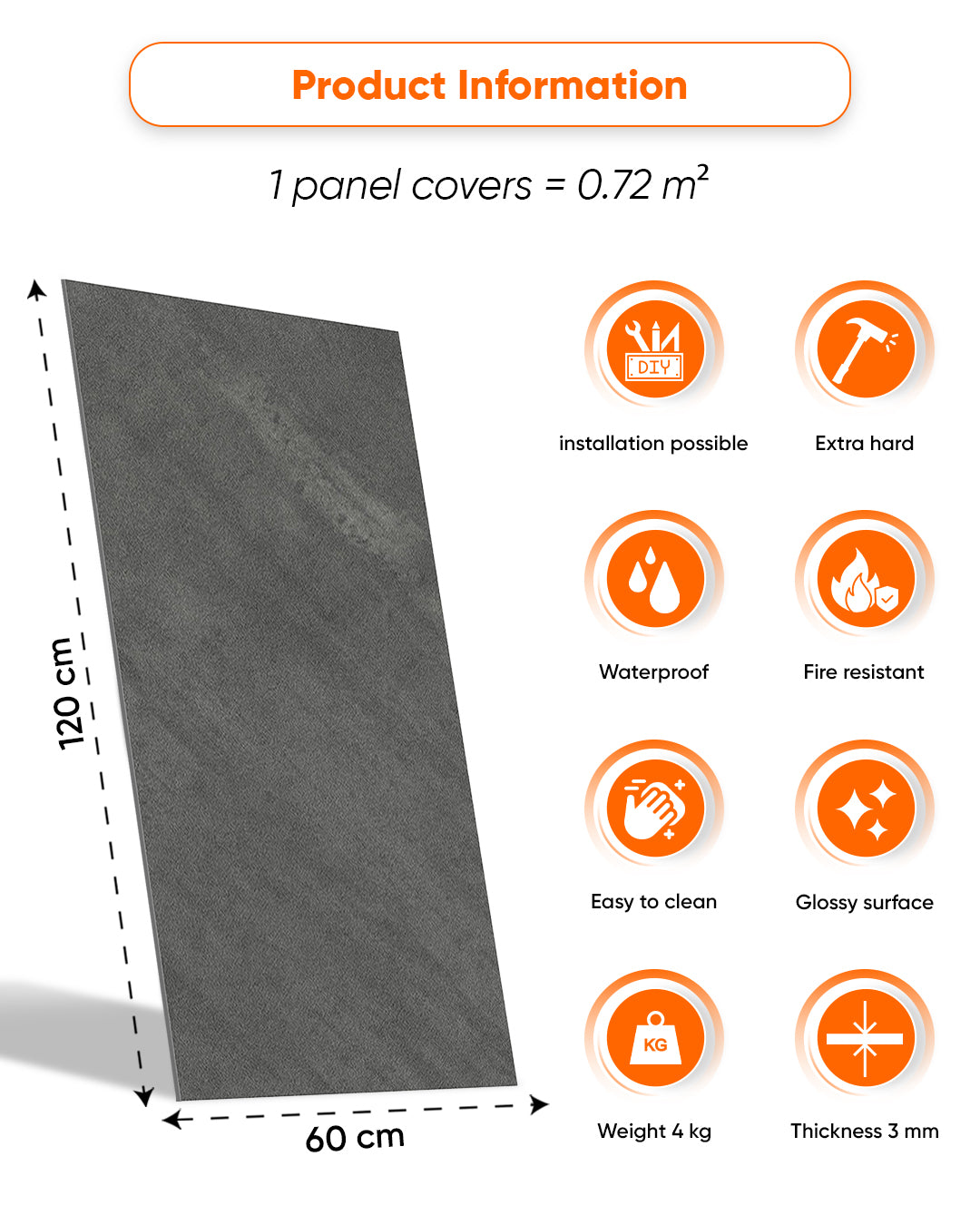 Iron Hand Marble Look Wallpanels