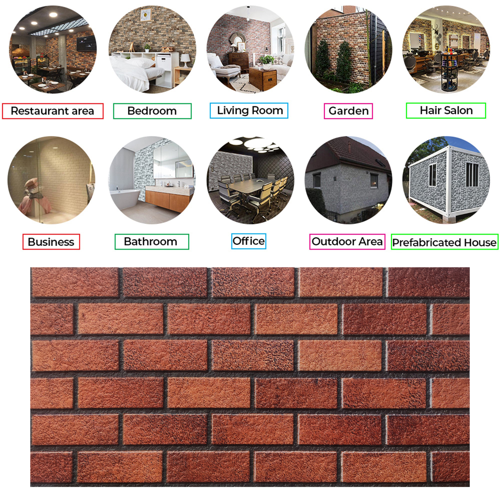 Oldbury T-1705 3D Brick Wall Panels