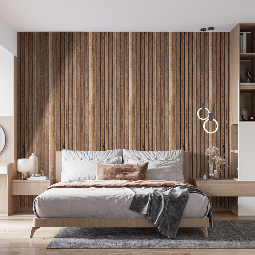 Dark Wood AP-02  3D Acoustic Wall Panels