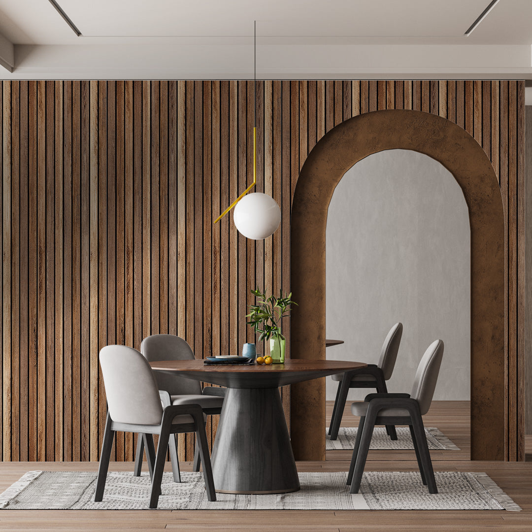 Dark Wood AP-02  3D Acoustic Wall Panels