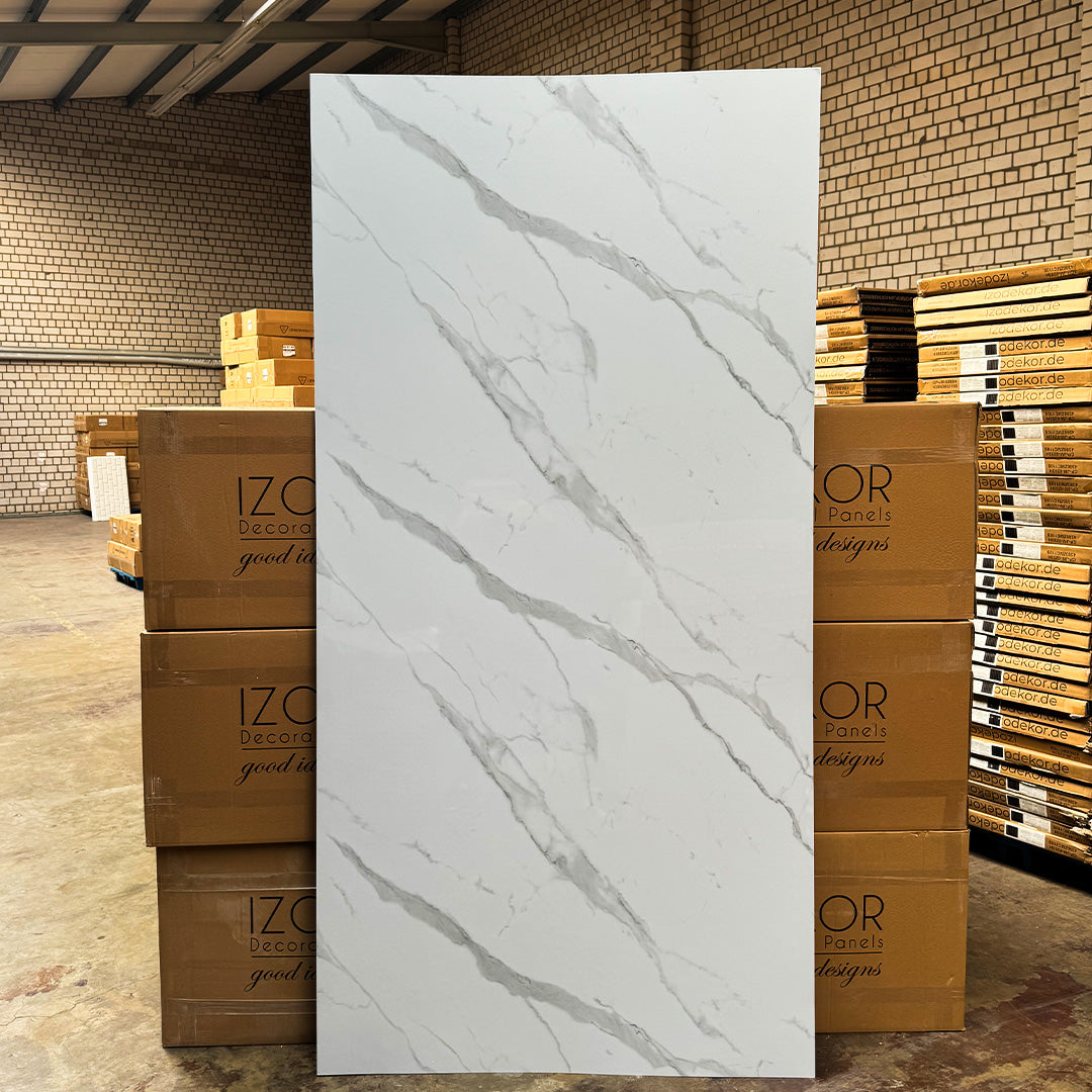 Ice Berg Grey New Marble Look Wallpanels