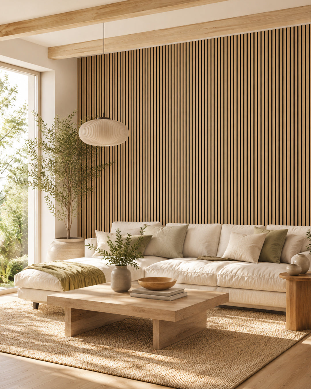 Acoustic Wood Wall Panels 60x240 cm