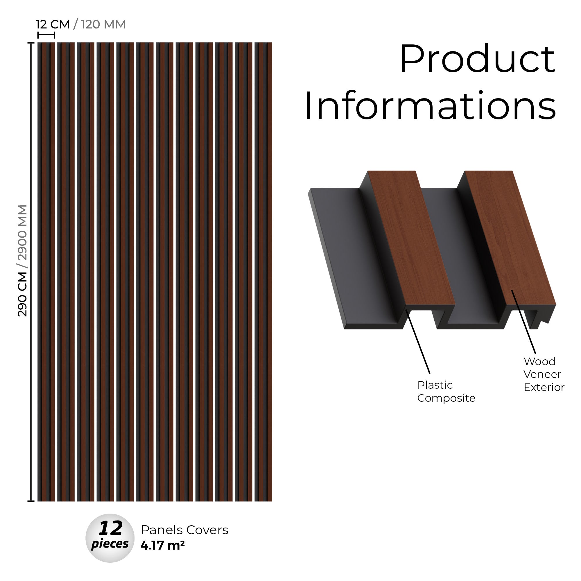 Rose Wood Ps Wall Panel