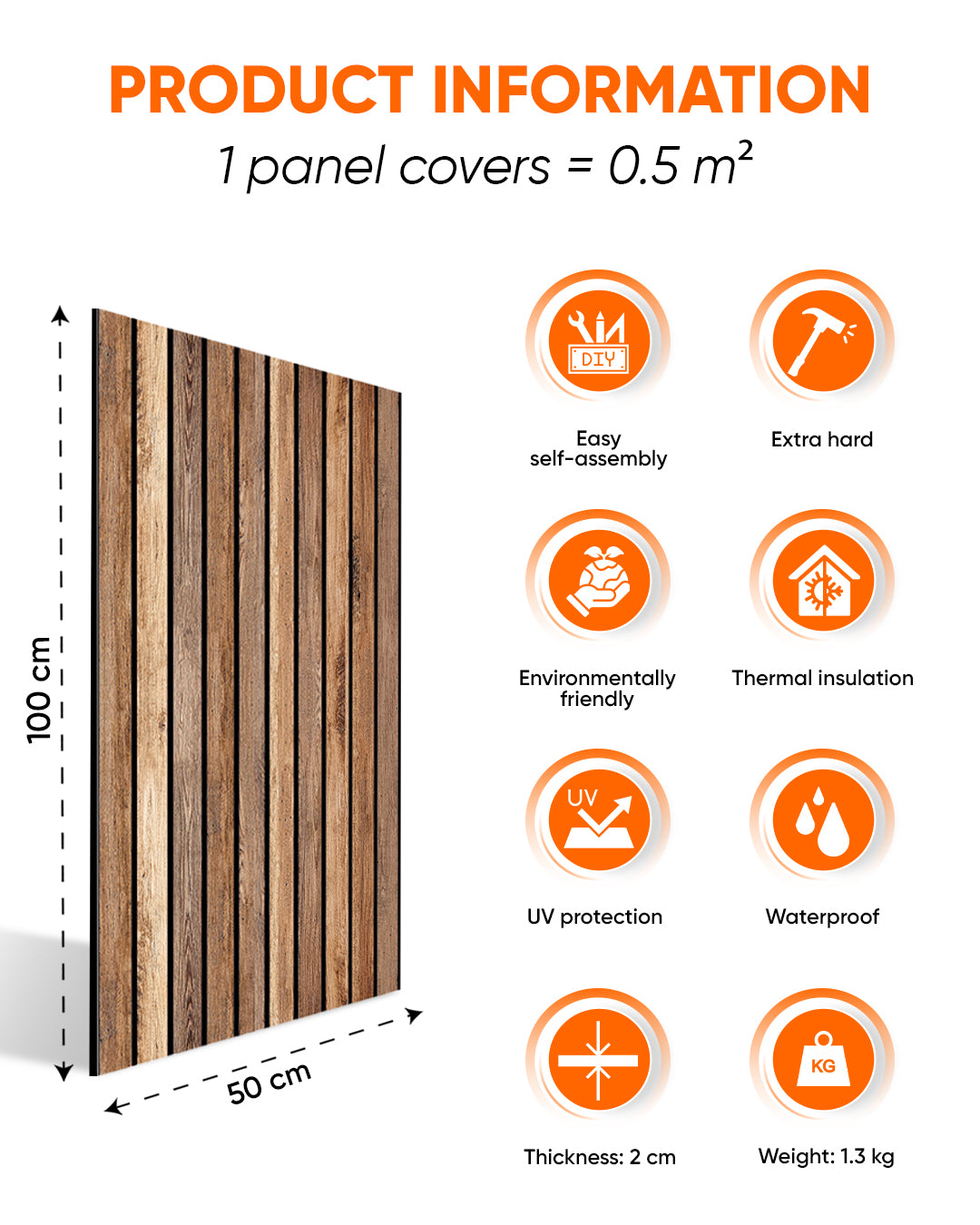 Dark Wood AP-02  3D Acoustic Wall Panels