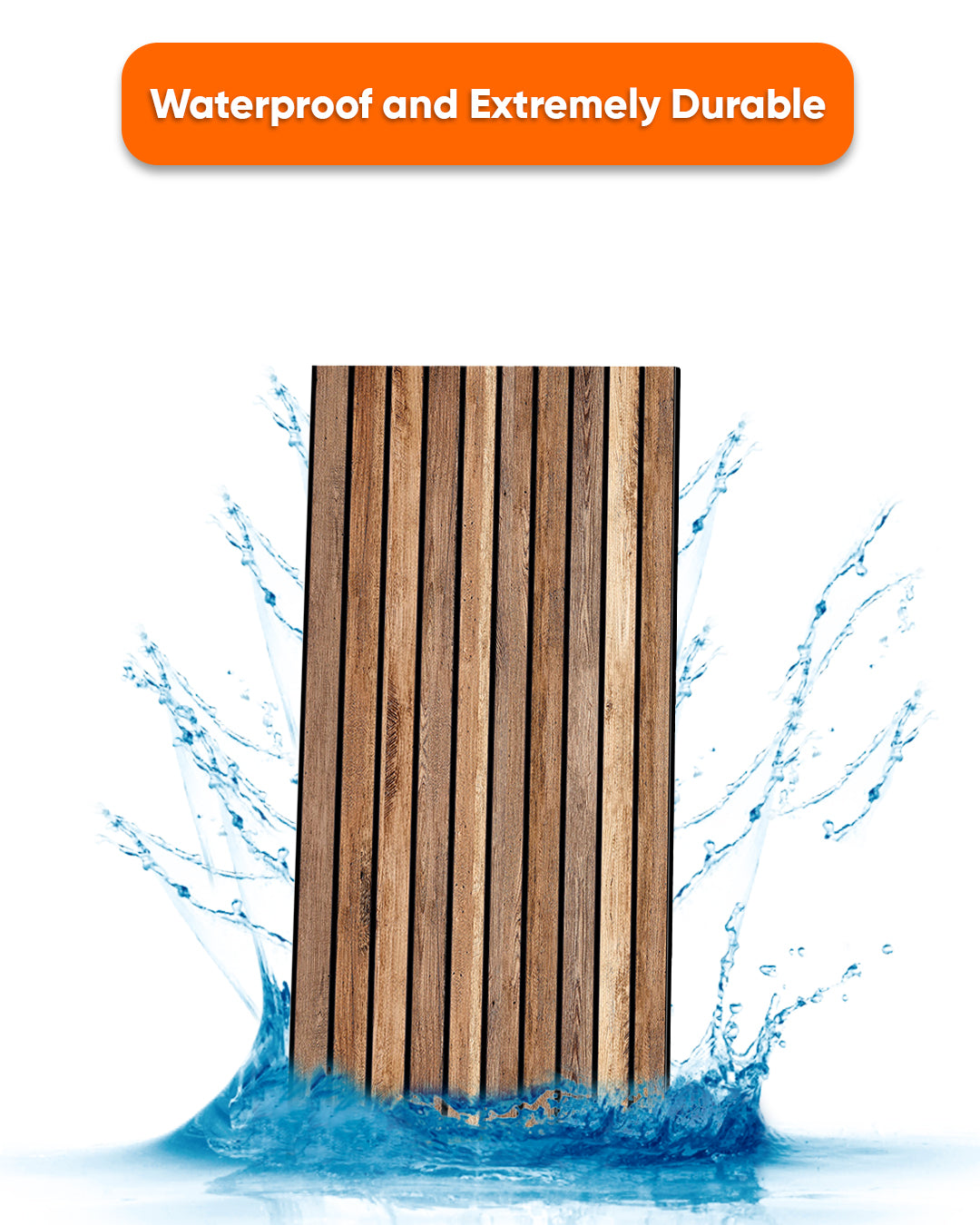 Dark Wood AP-02  3D Acoustic Wall Panels