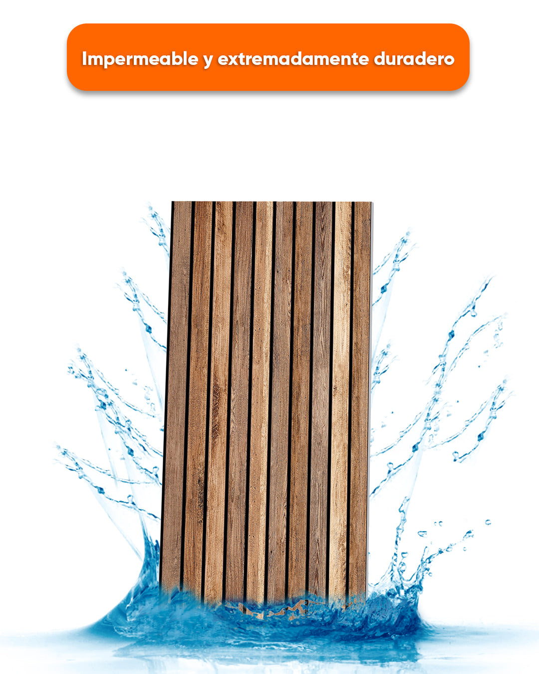Dark Wood AP-02  3D Acoustic Wall Panels