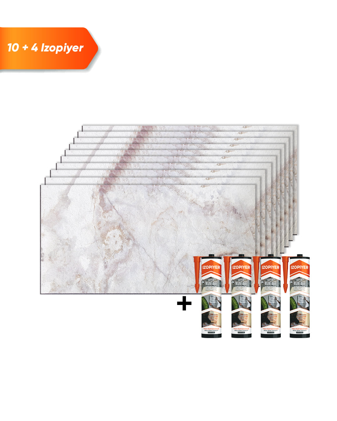 3D Marble Effect Wall Panels 50×100×2 cm | Polystyrene Decorative Wall Cladding Panels | Aurora Beige AT-01