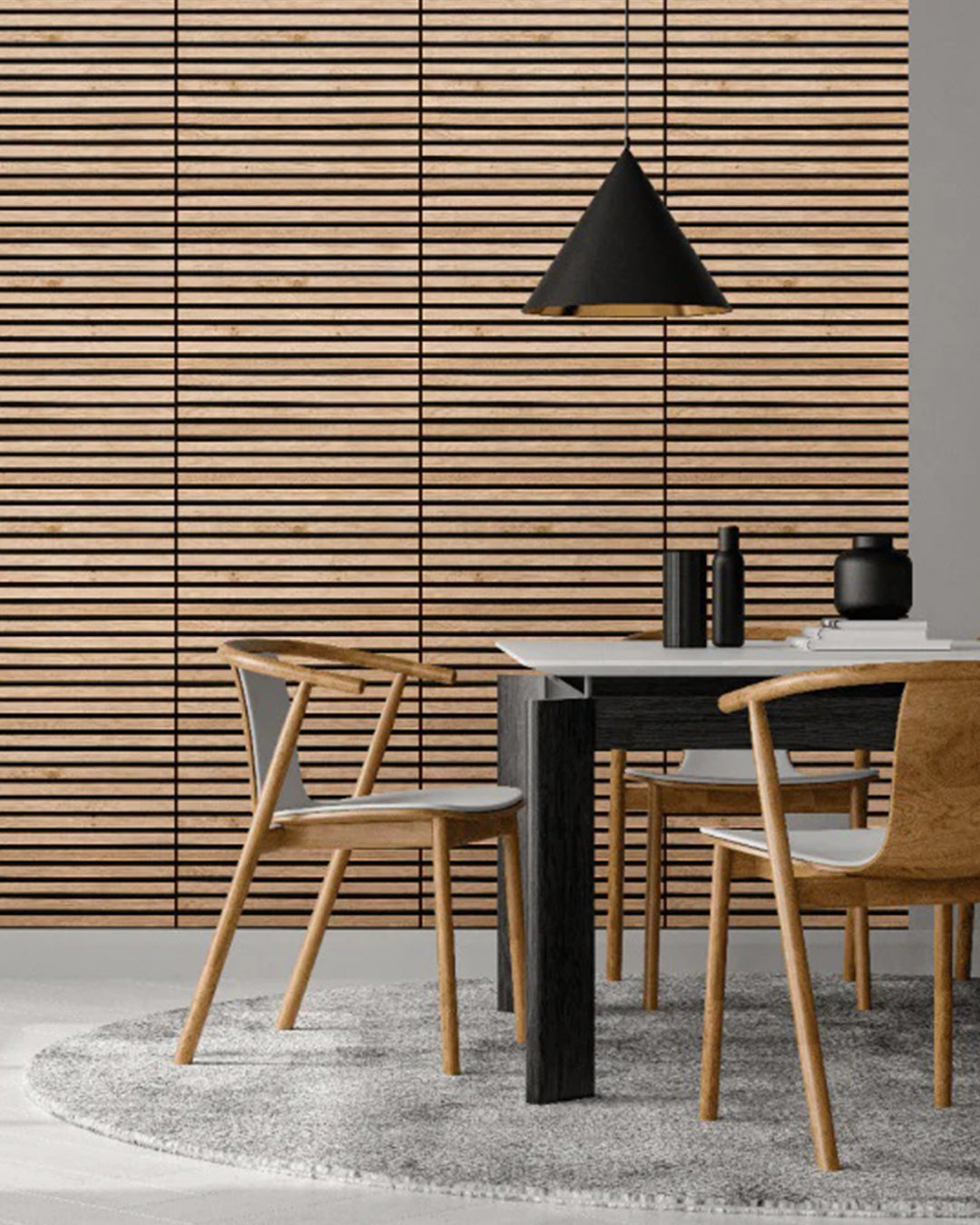 Izodekor Bamboo Acoustic Wood Panels 60x60cm (4 pcs in pack)