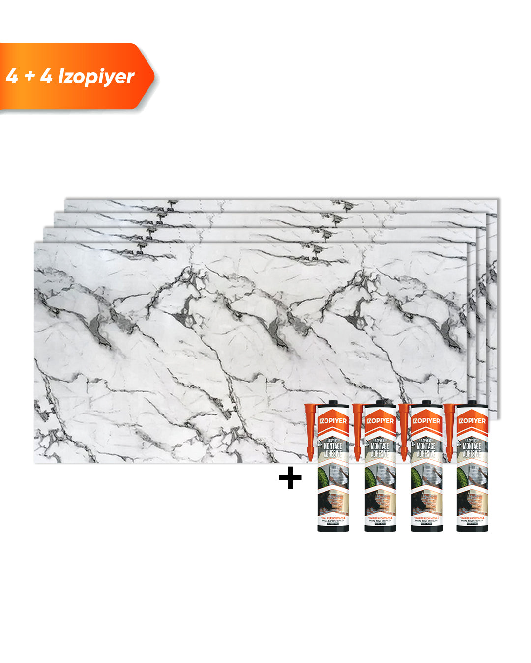 Arctic Breeze Marble Look Wallpanels