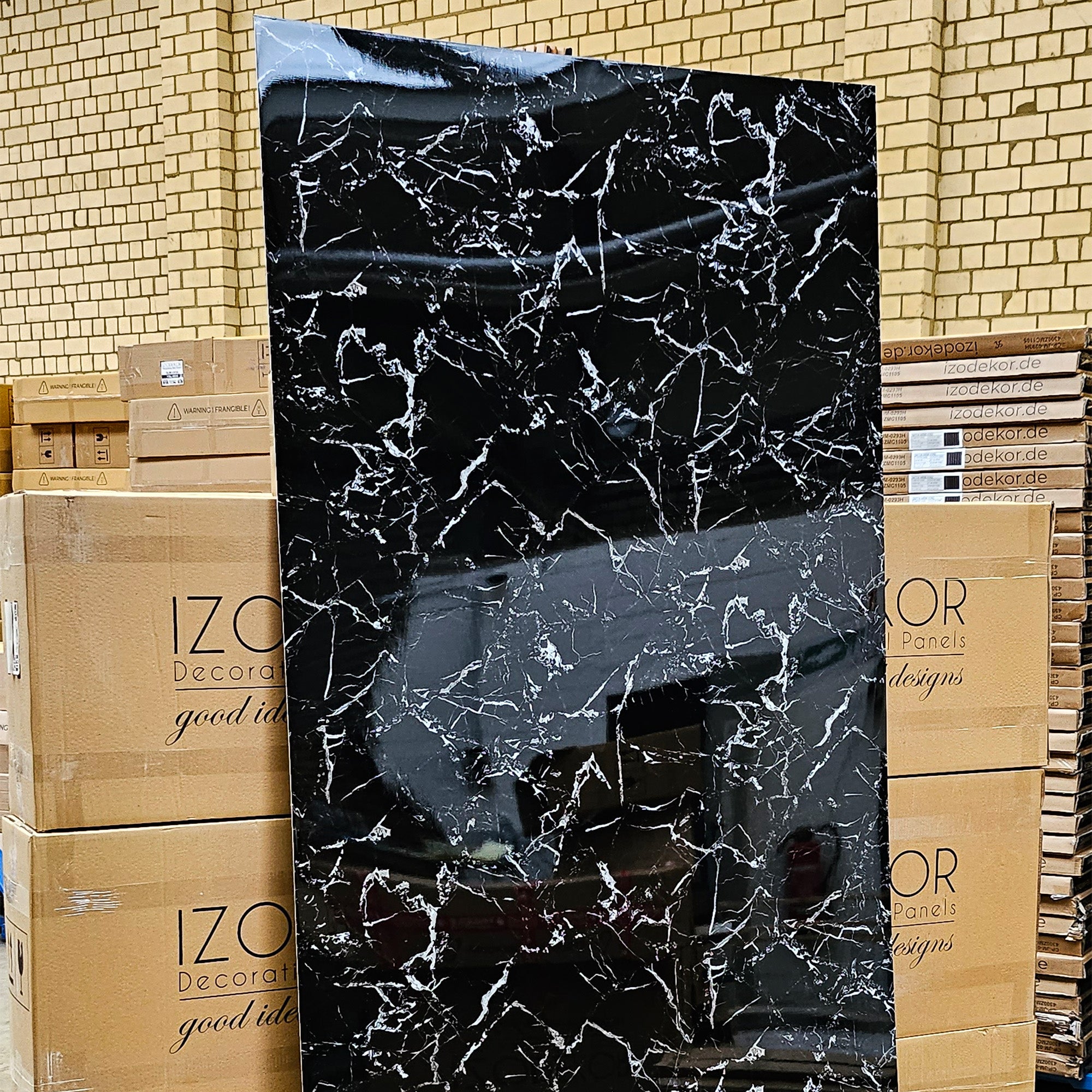 Black White Marble Look Wallpanels