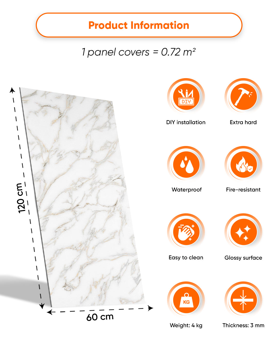 Calacada Marble Look Wallpanels