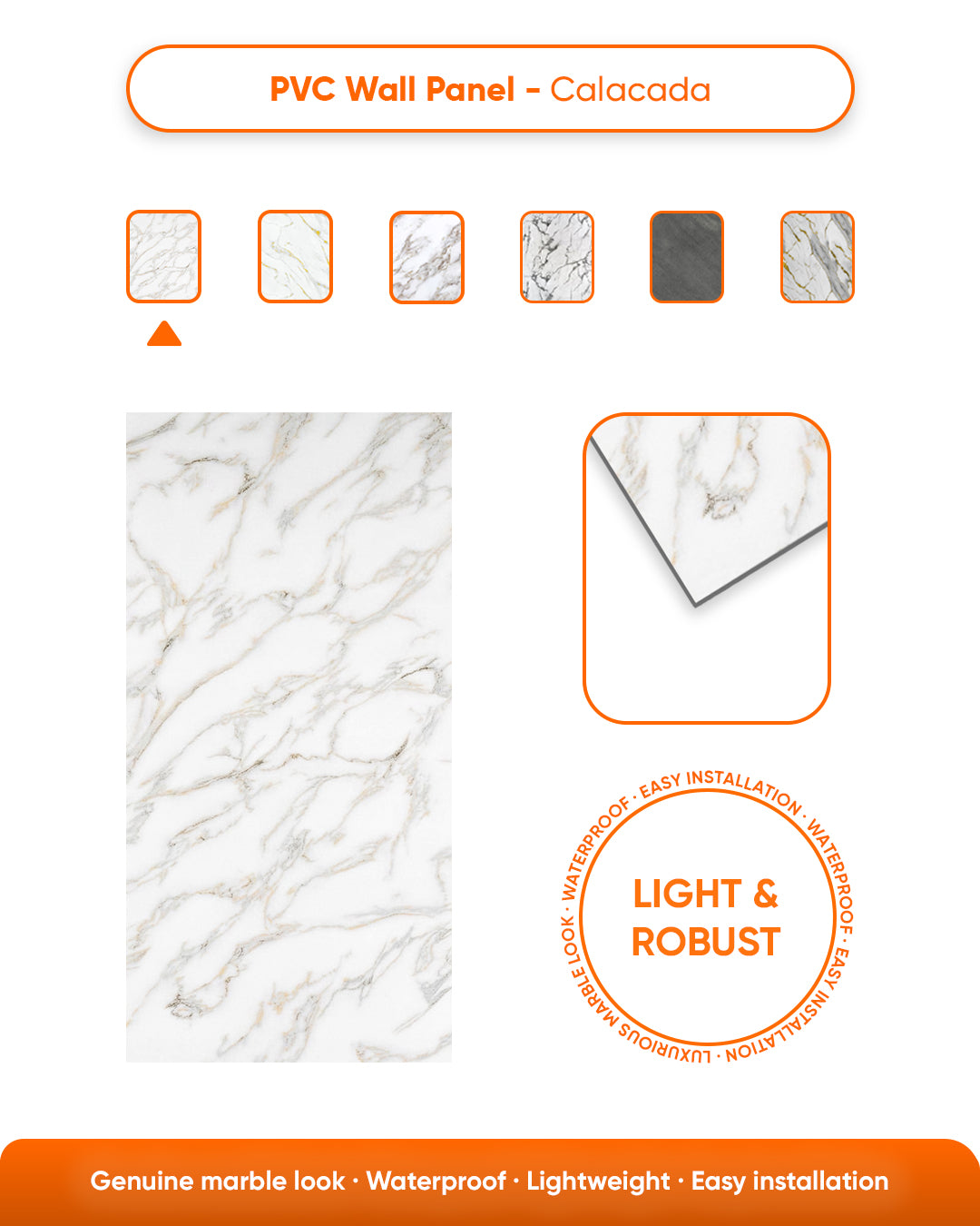 Calacada Marble Look Wallpanels