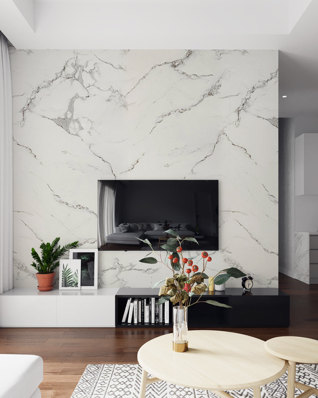 Carrara Marble Look Wallpanels