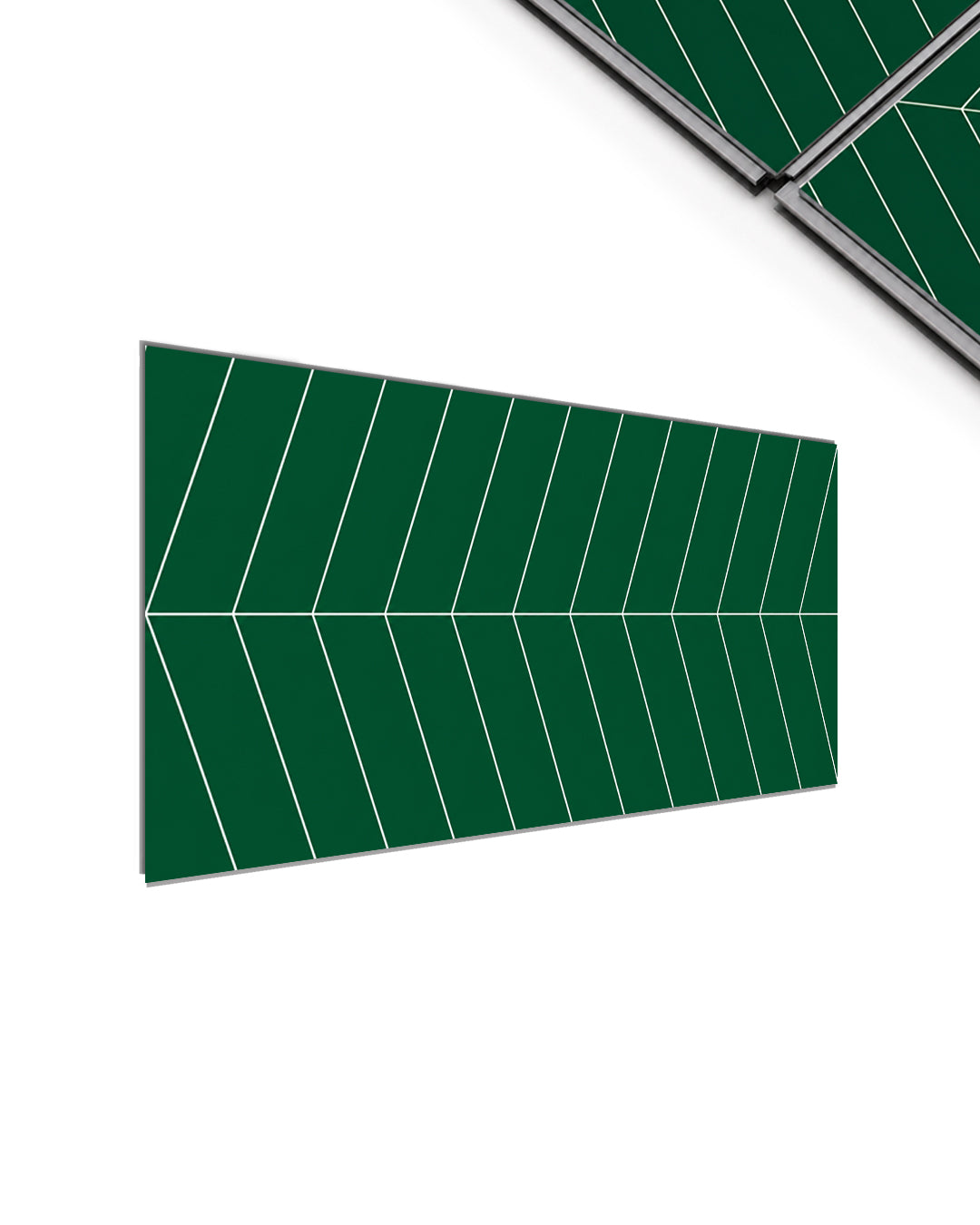 SPC Wall Panel 60×120 cm | Waterproof Wall Cladding | Chevron Green