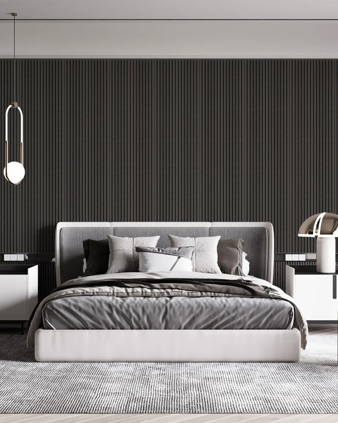 Dark Wood Acoustic Wood Wall Panels