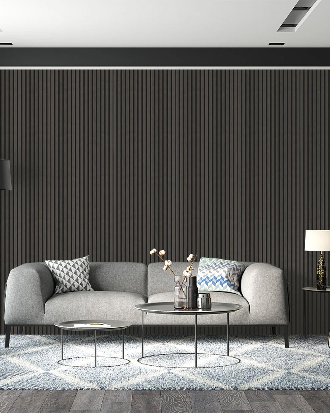 Dark Wood Acoustic Wood Wall Panels