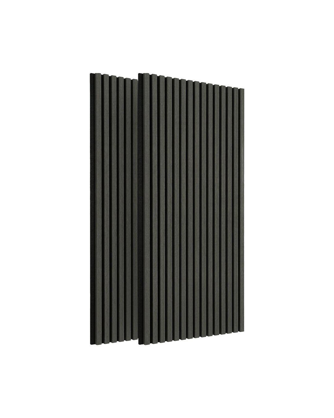 3D Acoustic Wood Panel 2-Piece Set – Dark Wood | Acoustic Panels 60x120 cm