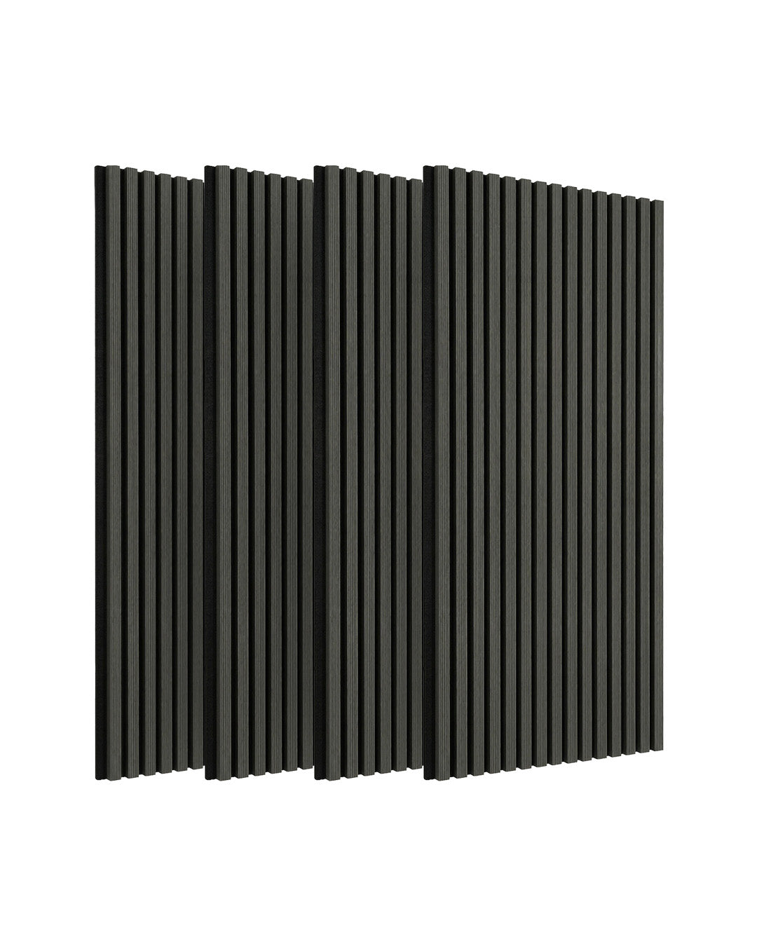 3D Acoustic Wood Panel 2-Piece Set – Dark Wood | Acoustic Panels 60x120 cm