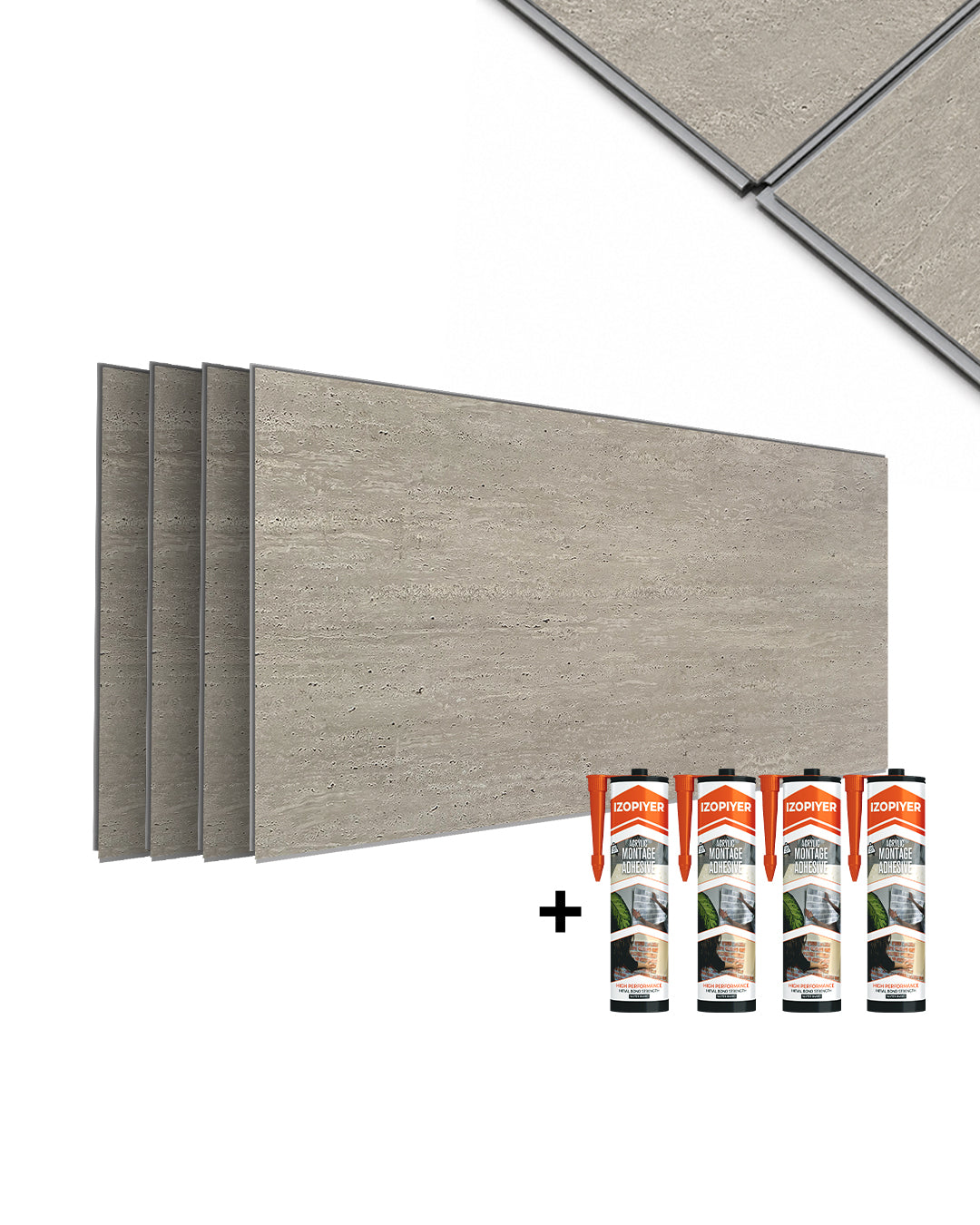 SPC Wall Panel 60×120 cm | Waterproof Wall Cladding | Desert Silence
