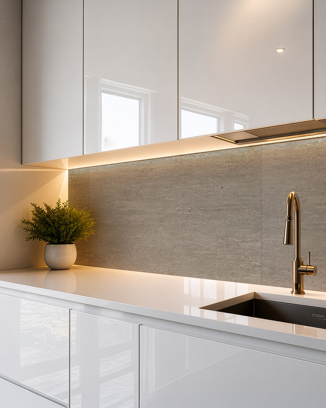 SPC Wall Panel 60×120 cm | Waterproof Wall Cladding | Desert Silence