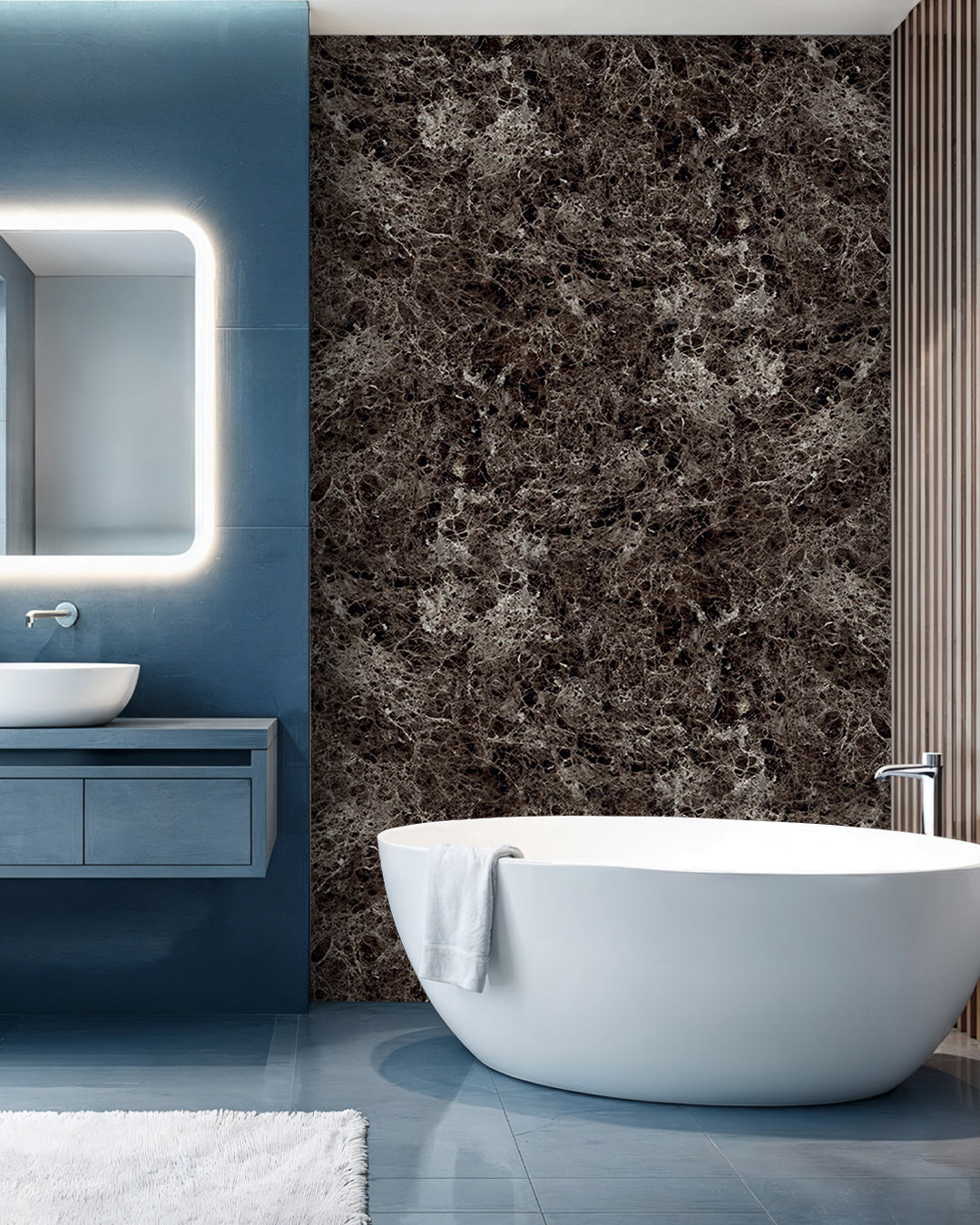 Emperador Dark Marble Look Wallpanels