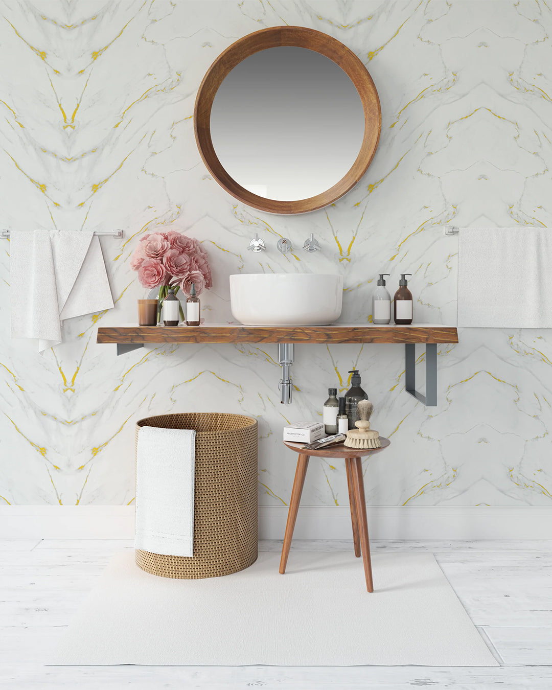 Golden Harmony Marble Look Wallpanels