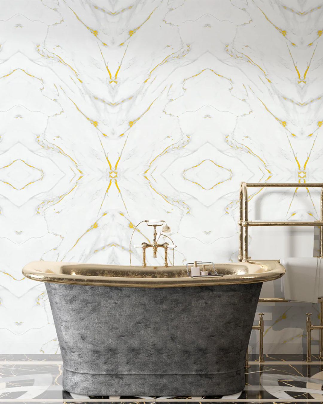 Golden Harmony Marble Look Wallpanels