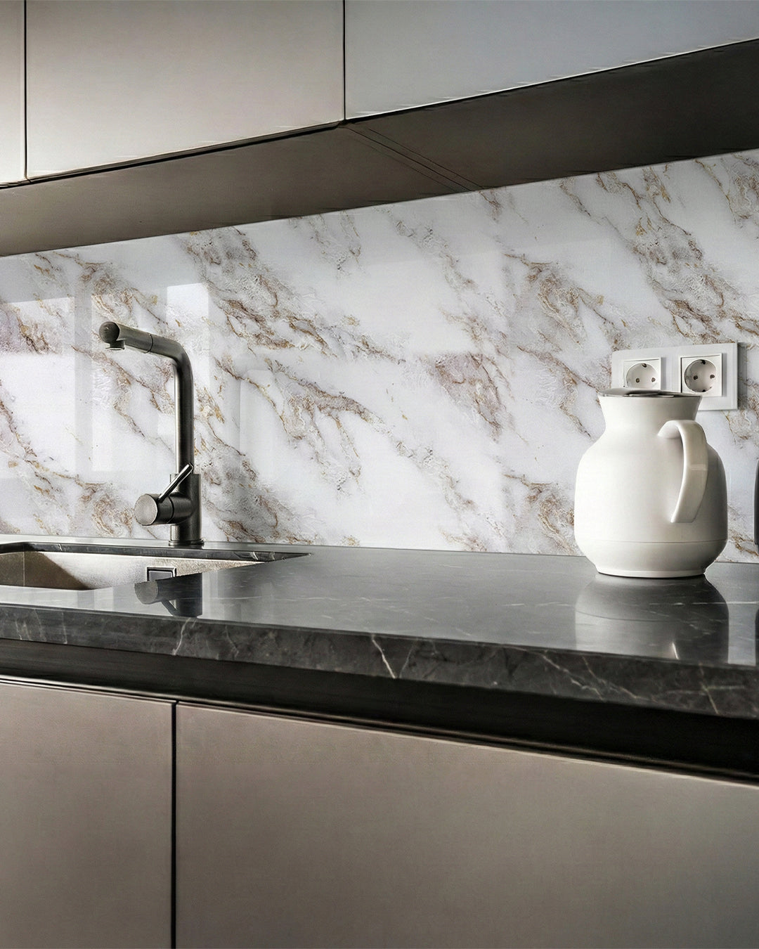 Ice Berg Beige Marble Look Wallpanels