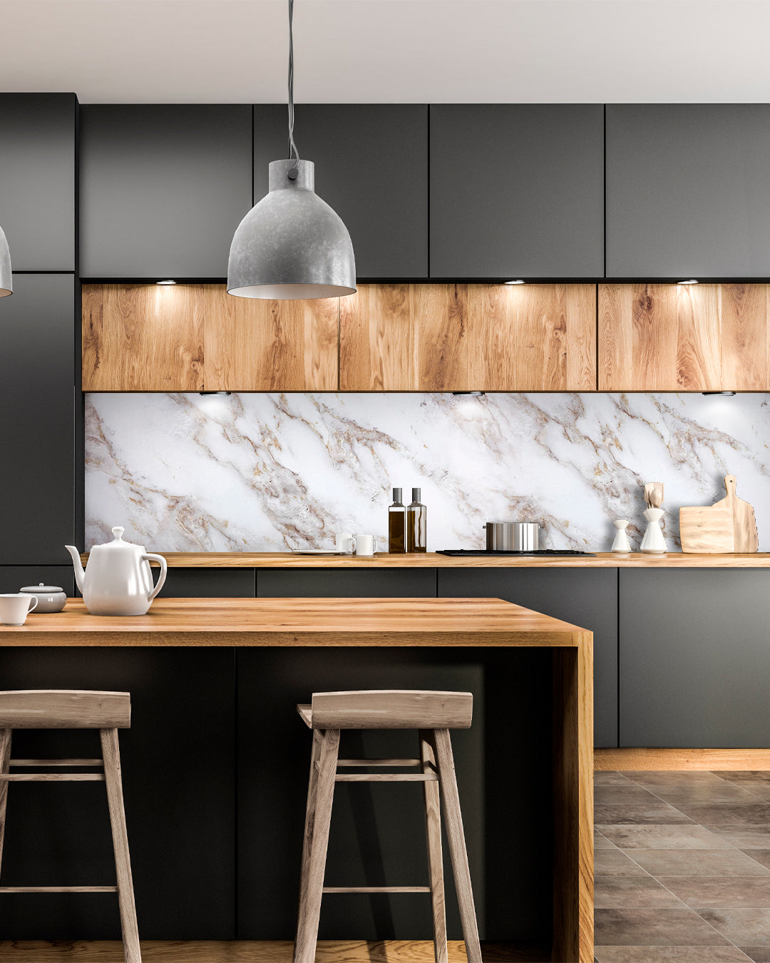 Ice Berg Beige Marble Look Wallpanels