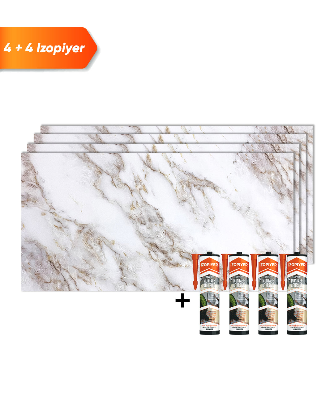 Ice Berg Beige Marble Look Wallpanels