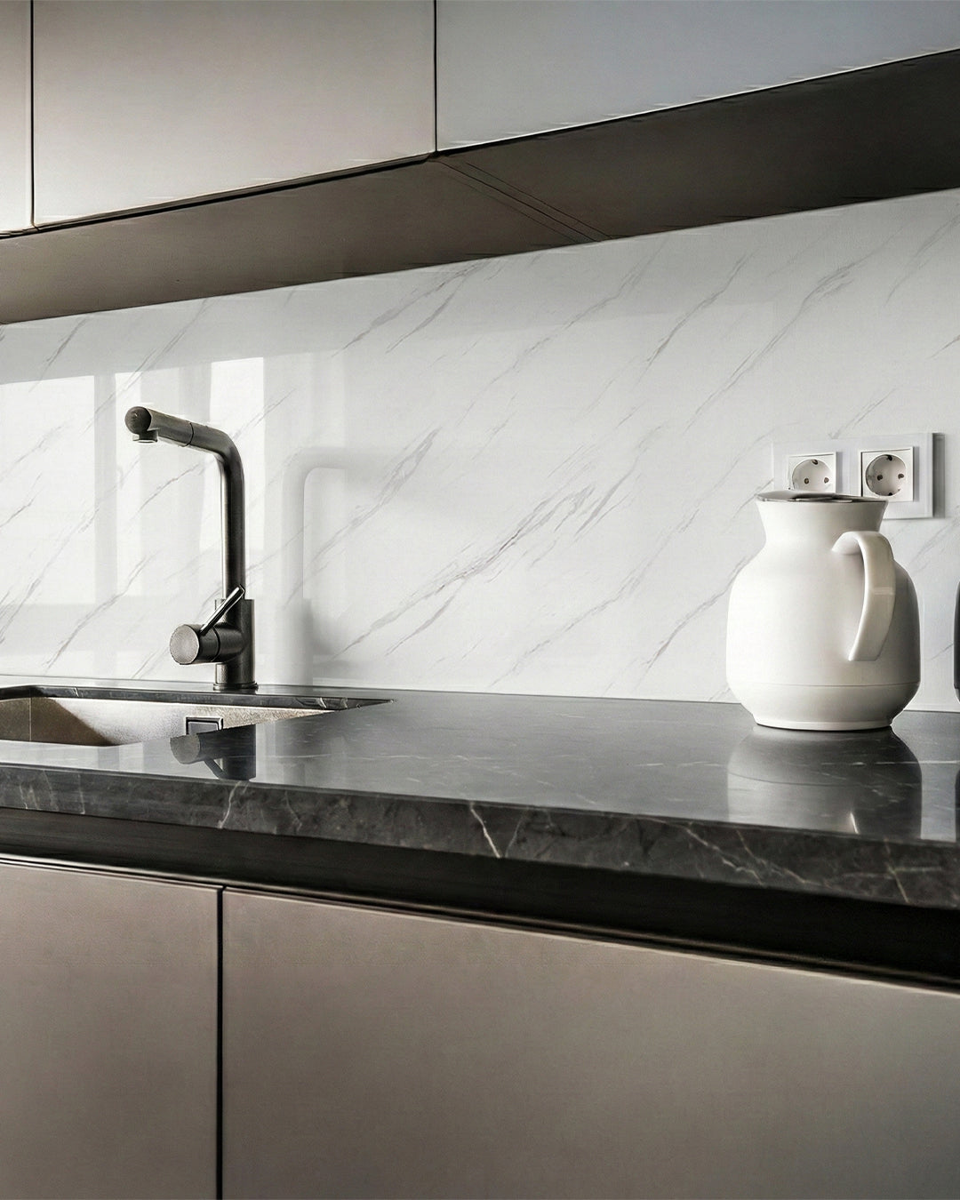 Ice Berg Grey Marble Look Wallpanels