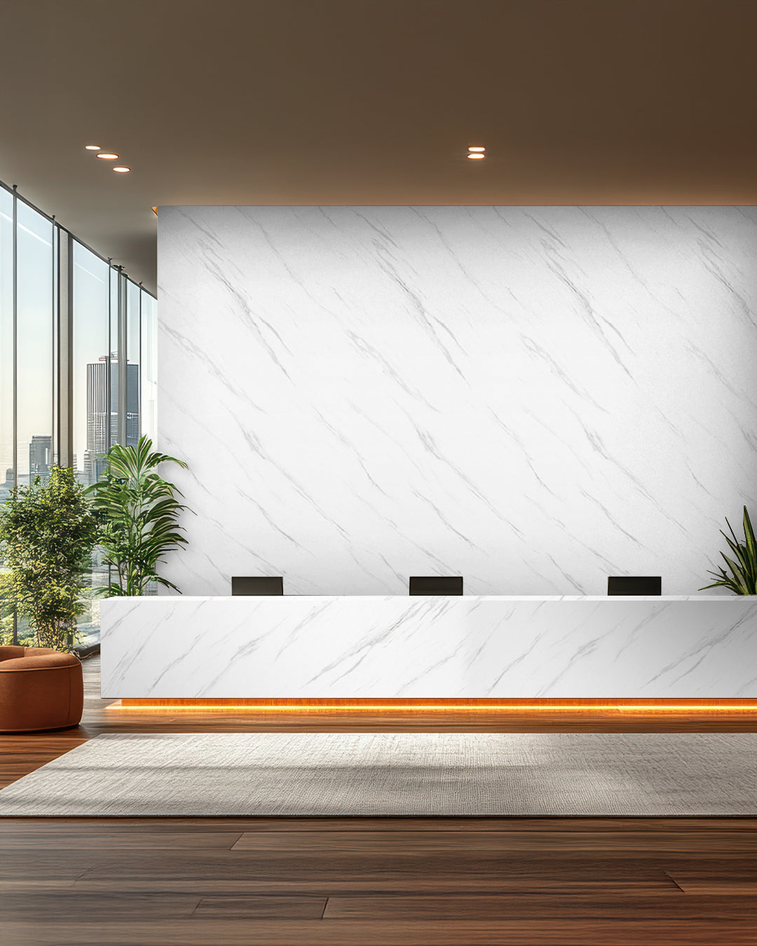 Ice Berg Grey Marble Look Wallpanels