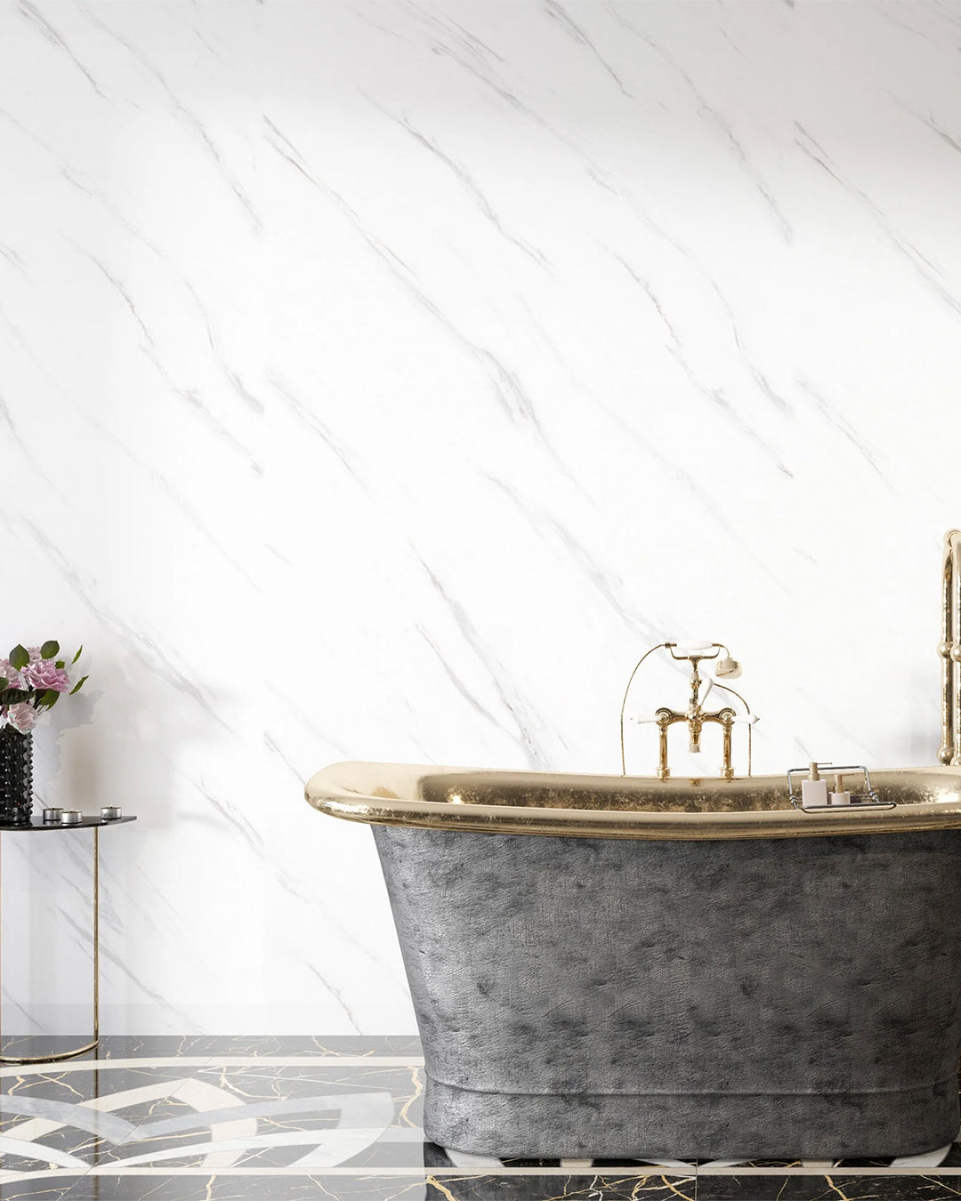 Ice Berg Grey Marble Look Wallpanels