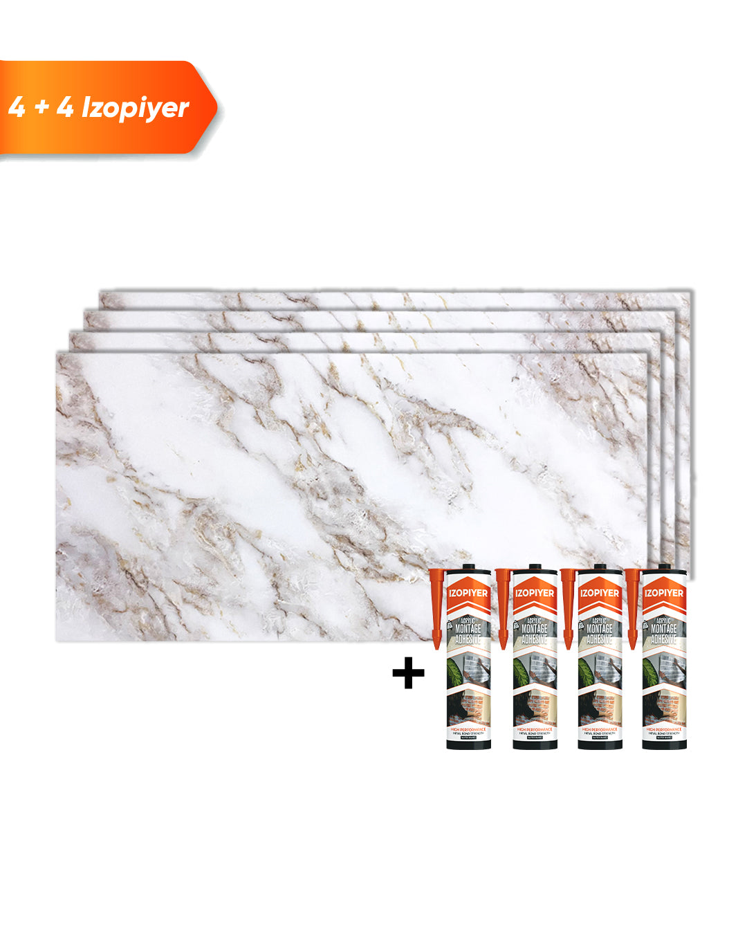 Ice Berg Beige Marble Look Wallpanels