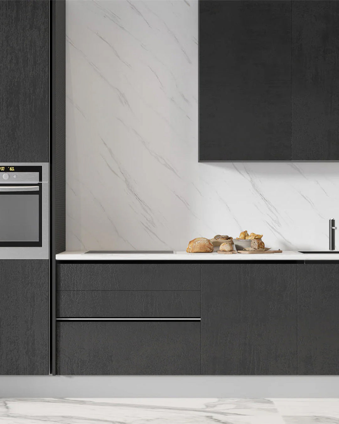 Ice Berg Grey Marble Look Wallpanels