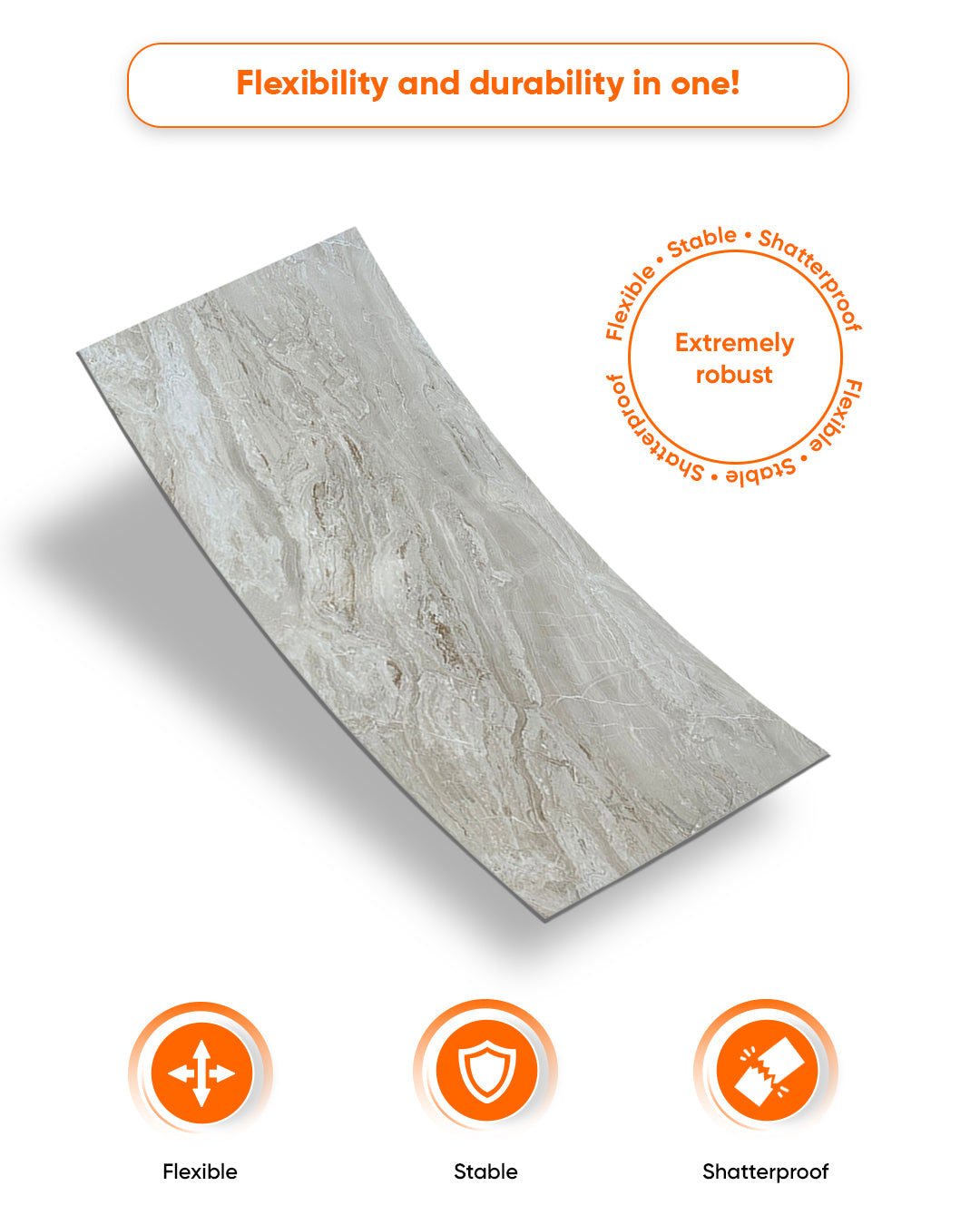 Mars Bubble Marble Look Wallpanels