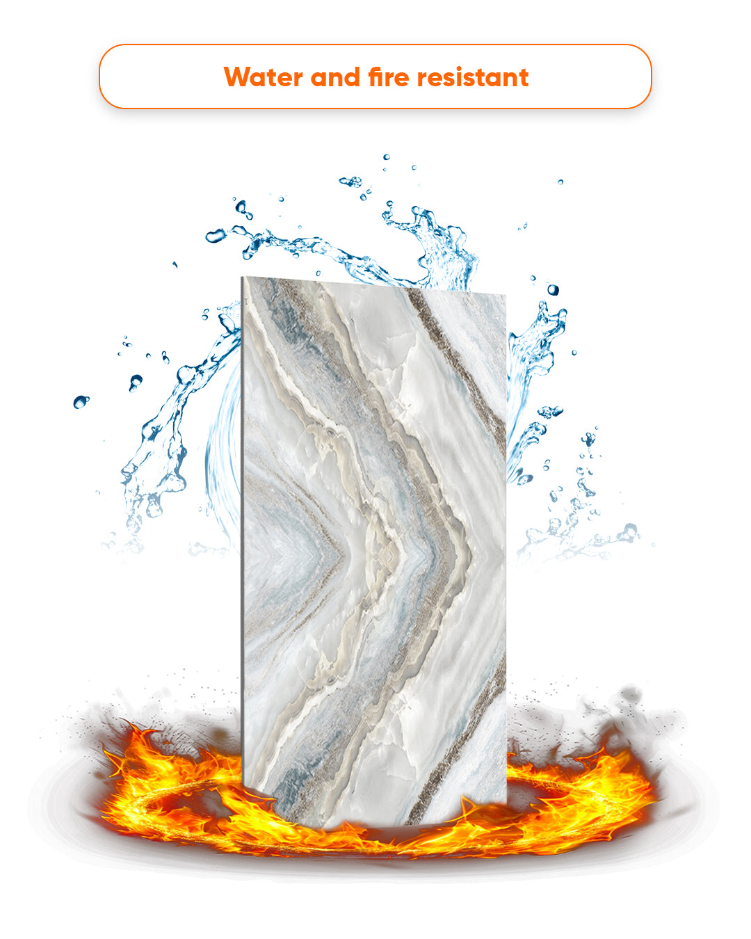 Pearl Land Marble Look Wallpanels