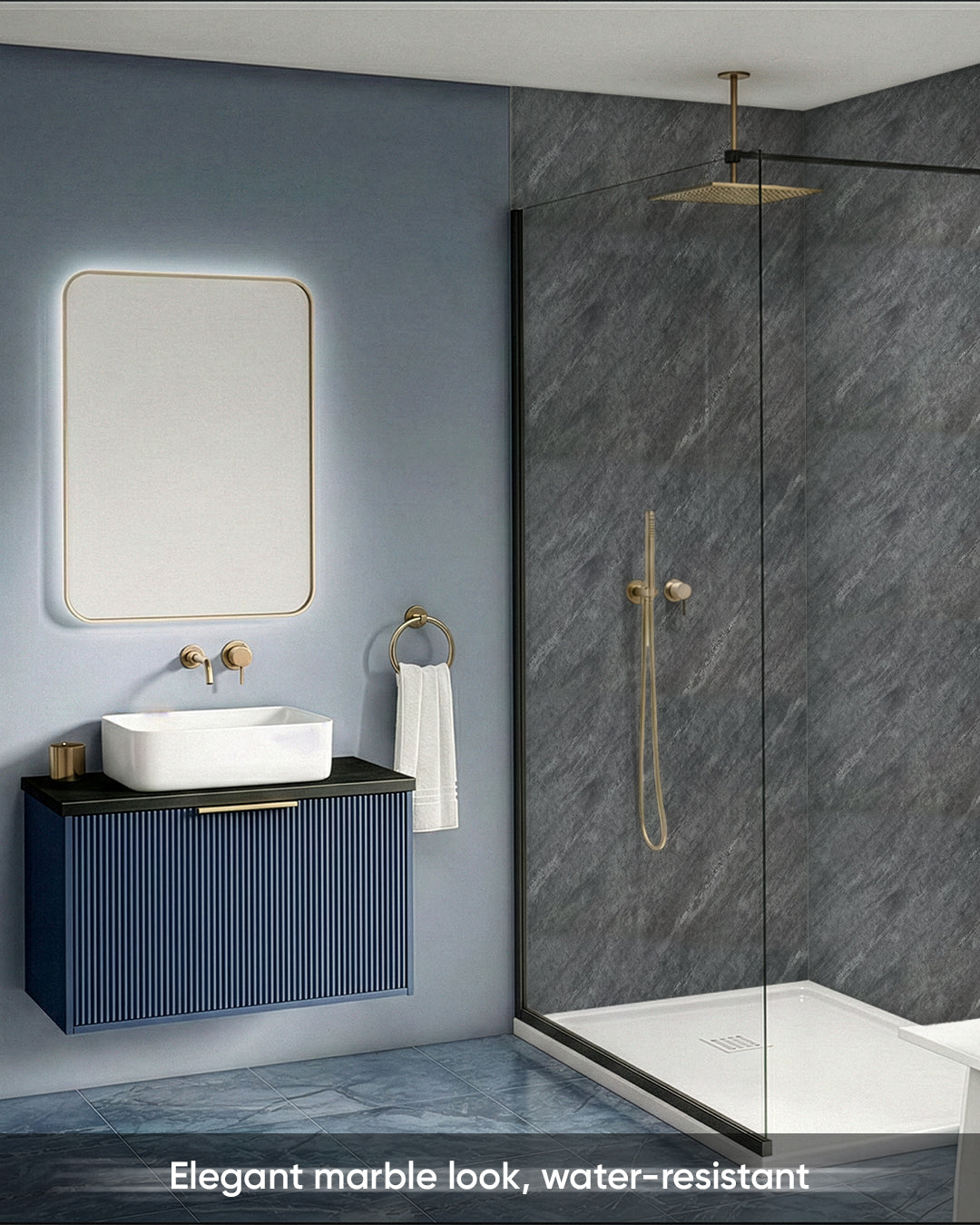 Iron Hand Marble Look Wallpanels