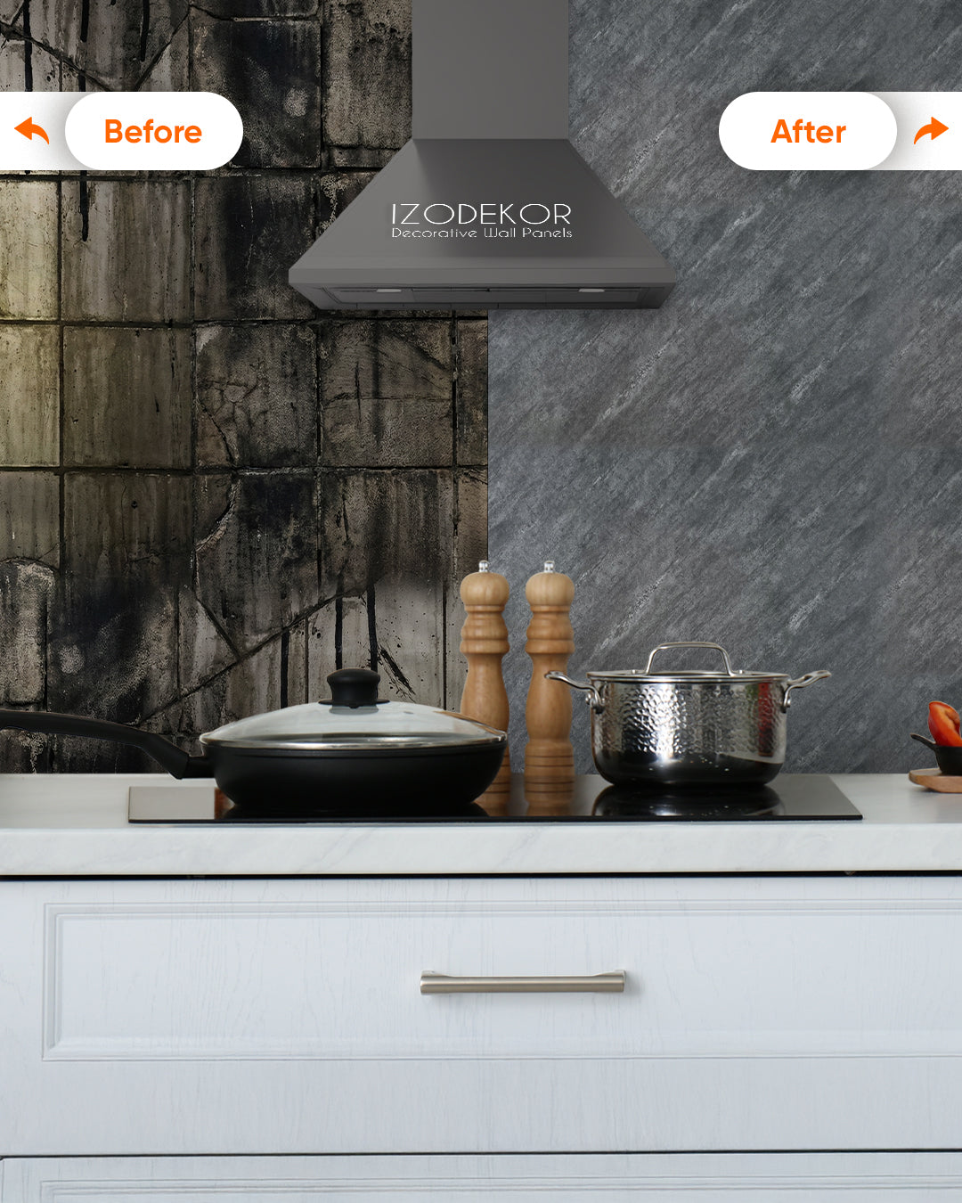 Iron Hand Marble Look Wallpanels