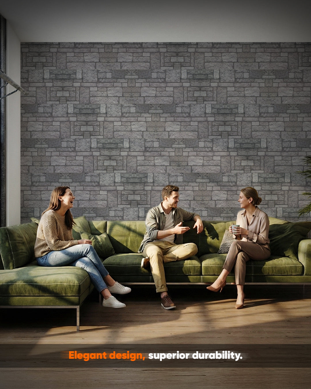 Backyard K-04 3D Brick Mixed Wall Panels
