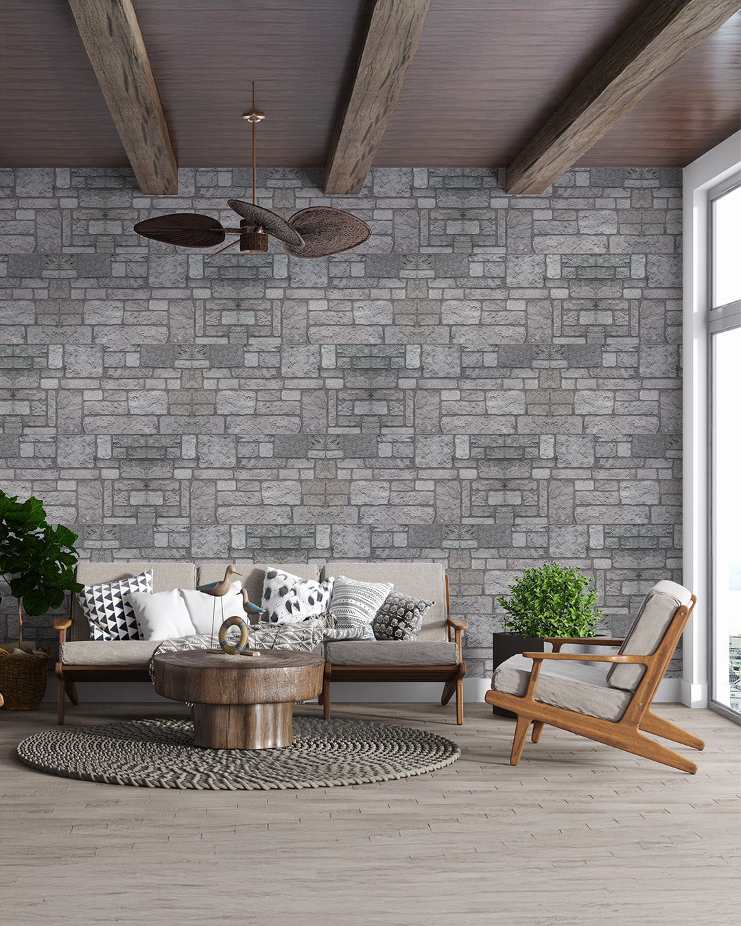Backyard K-04 3D Brick Mixed Wall Panels