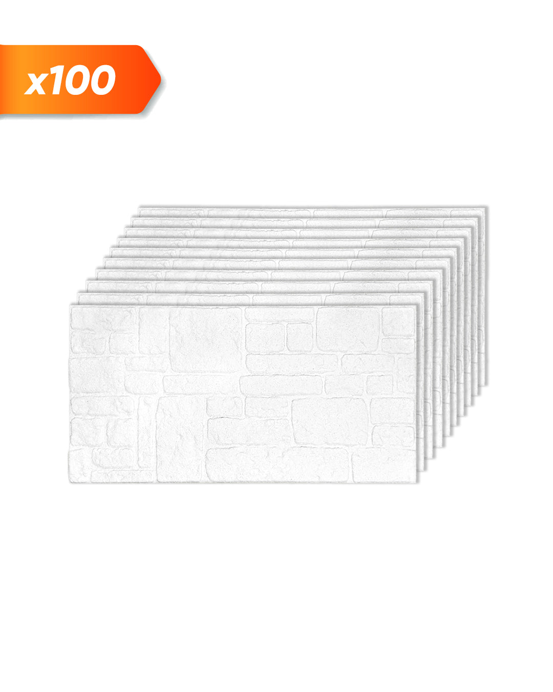 White Snow K-1900 3D White Mix Wall Panels