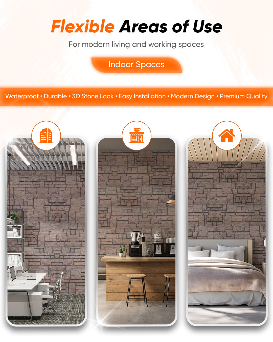 Ancient Traces K-03 3D Faux Mixed Wall Panels