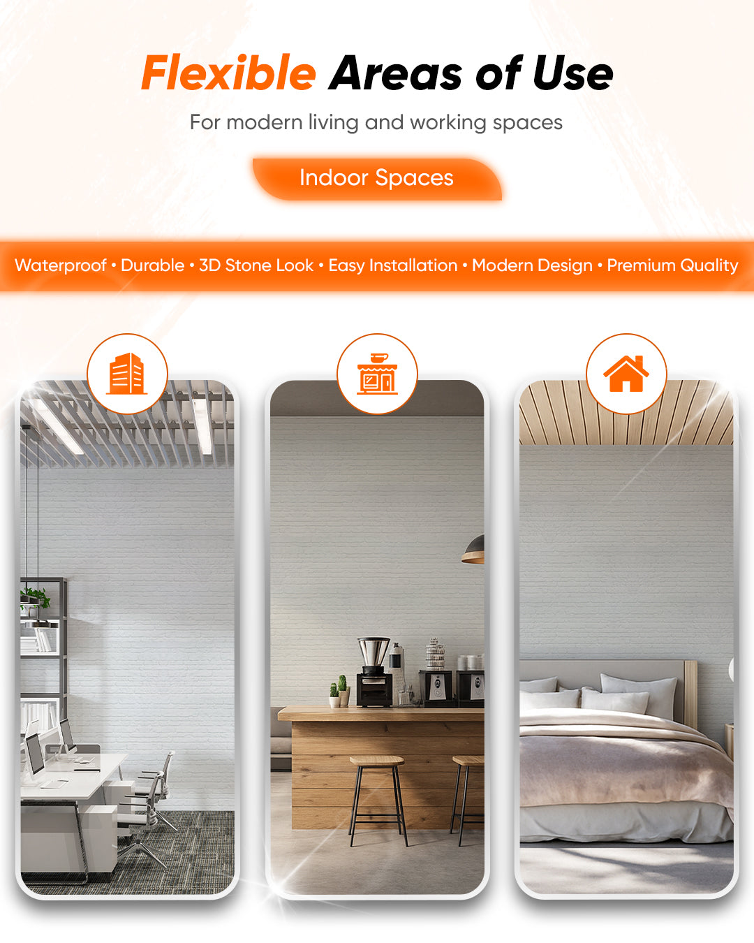 White Snow N-1900 3D Thin Wall Panels