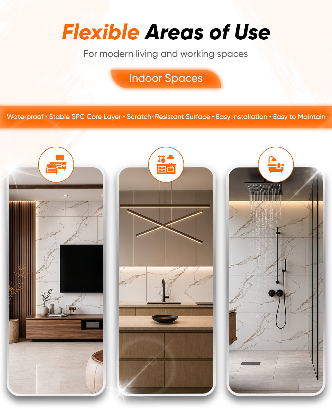 SPC Wall Panel 60×120 cm | Waterproof Wall Cladding | Nordic Calm