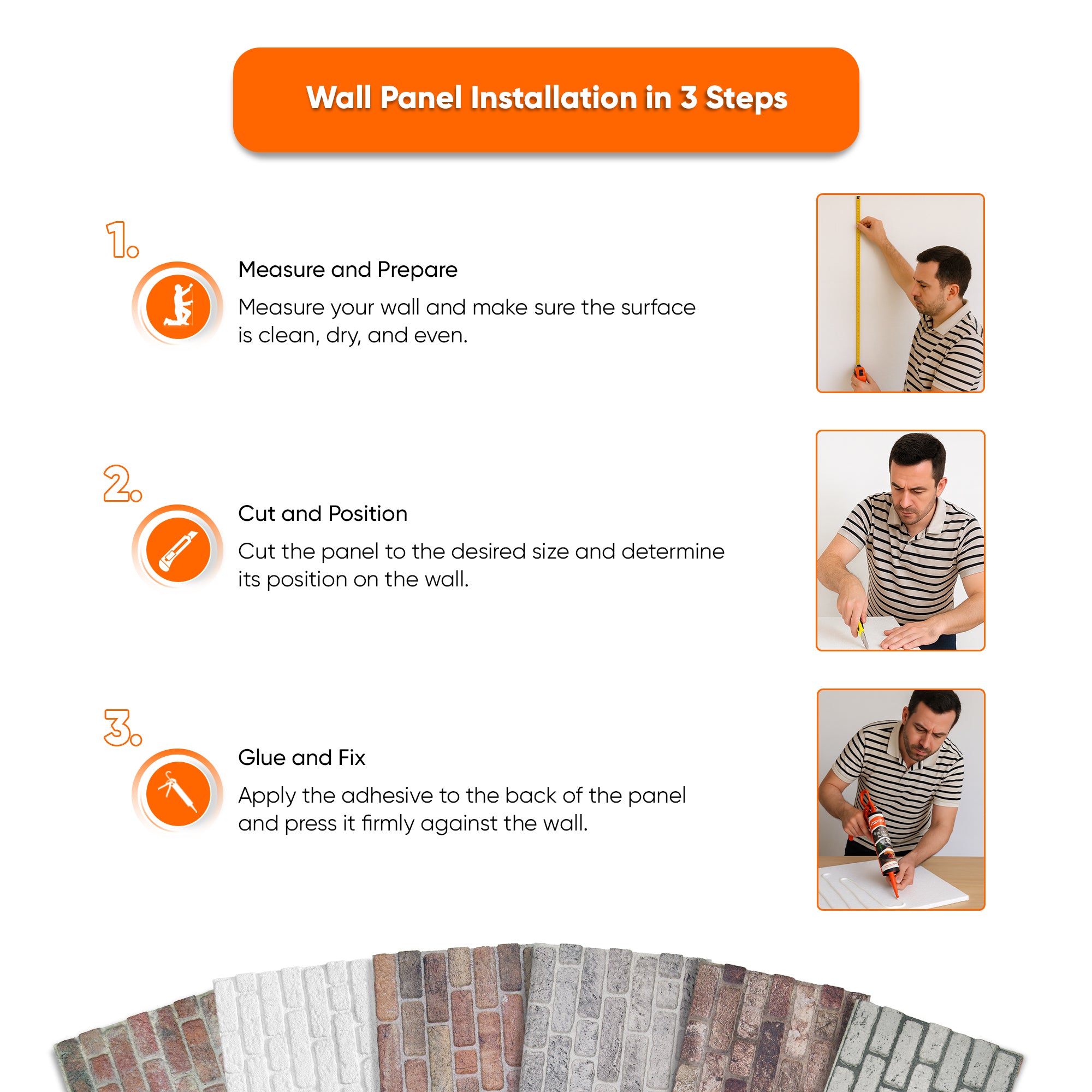 White Snow N-1900 3D Thin Wall Panels